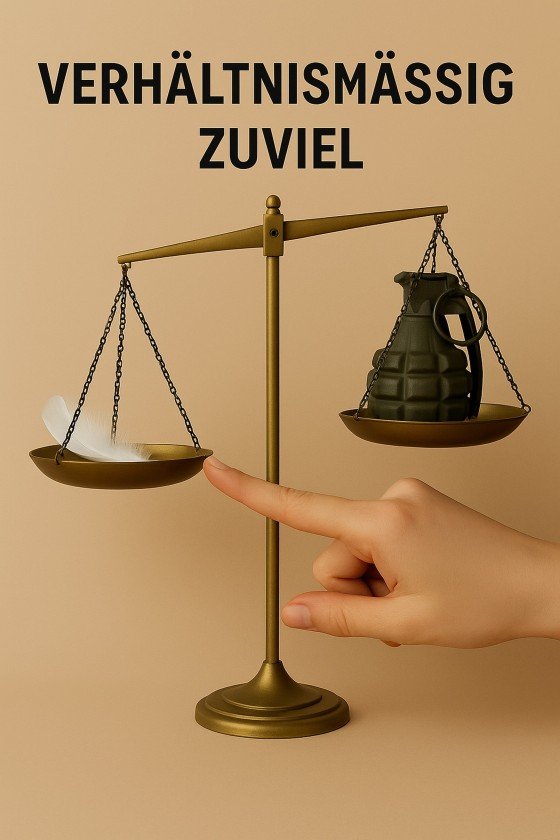 Cover: Verhältnismäßig Zuviel